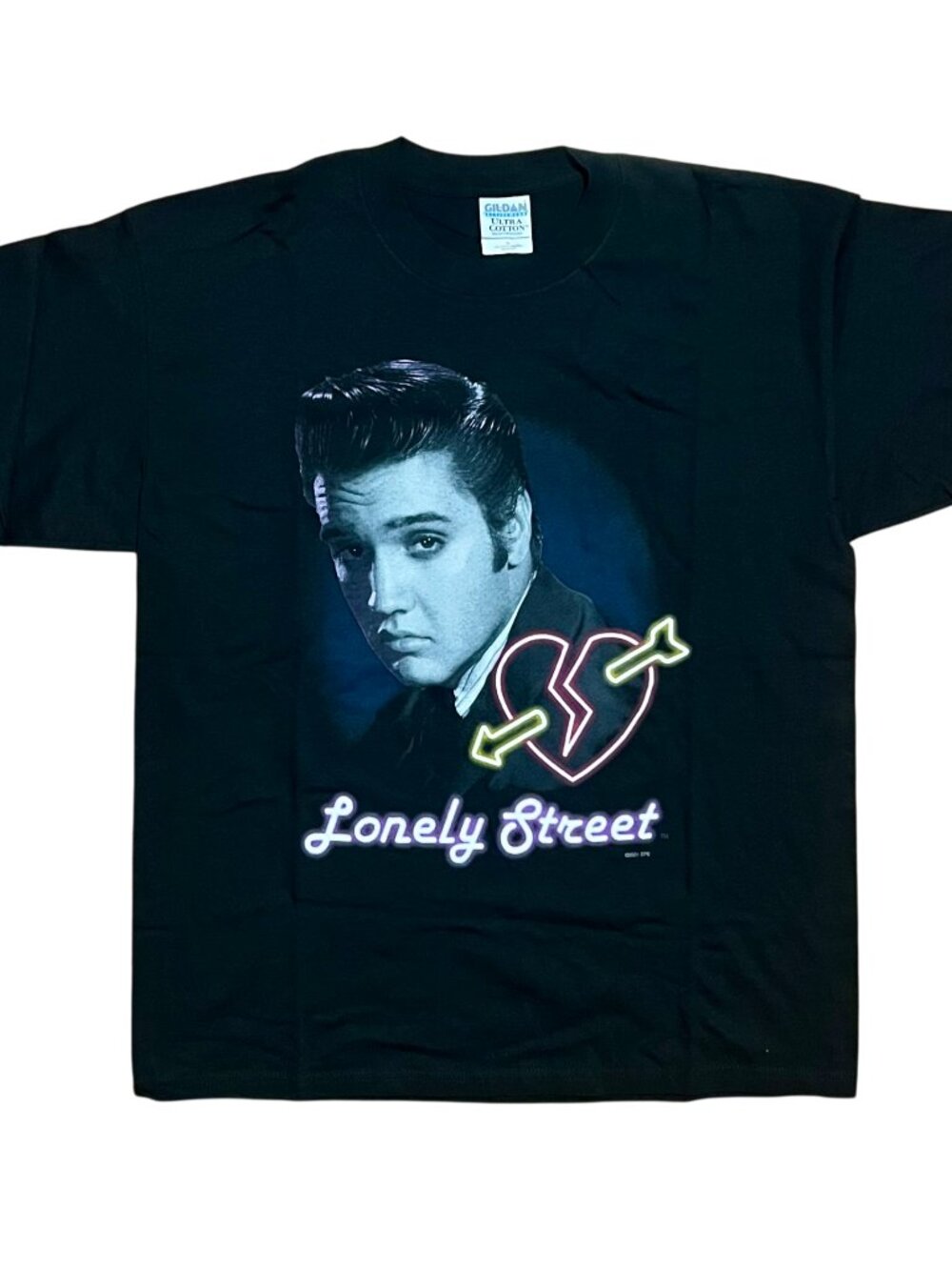 Elvis Presley Lonely Street '01 Y2k Vintage Graphic T-Shirt, Men's Xl View 2